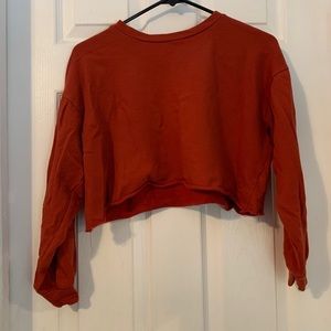 Long sleeve crop top